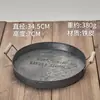 Artesanías de Hierro Vintage con Tapa Barril de Almacenamiento Barril de Relleno de Cera Adornos Zakka Antiguos Decoración de Hogar Viejo Viejo