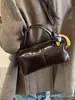 Bolso de almohada retro de gamuza transfronterizo otoño/invierno para mujer, nuevo estilo 2026, diseño único, bolso de mano, bolso de hombro, bolso cruzado