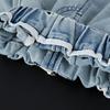 Shorts de mezclilla para niño Verano 2025 Nuevo Moderno Pantalones Capri para niños Delgados Estilo callejero Shorts de media pierna para niño pequeño