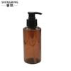 Botella de Loción Marrón para Mascotas 200ml Tapa abatible Esencia Pura de Rocío Agua Esencia Botella Vacía Champú Gel de Ducha Botella con Bomba