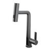 Grifo para Lavabo Raindance Resistente a Salpicaduras, Caliente y Frío, Grifo para Lavabo de Encimera Extraíble con Pantalla Digital, Grifo de Cascada de Hoja de Tres Funciones