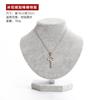 Exhibidor de Joyería de Franela Modelo Maniquí Accesorios para Exhibición de Cuello para Joyería Exhibidor de Collares