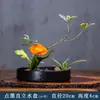 Jianshan arreglo floral Cerámica maceta base anticuada entrada base maceta porcelana maceta enseñanza Zen estilo chino