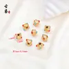 Accesorios de Esmalte Dorado DIY Cuentas Espaciadoras de Esmalte Dorado Antiguo Pulsera de Buena Suerte y Prosperidad Materiales para Pulseras Pulsera de Tendencia Nacional