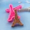 Molde de Silicone Torre Eiffel de Paris Ferramentas para Decorar Bolo de Chocolate Molde para Gota de Goma Gesso Vela