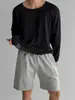 Blusa Ligera y Transpirable con Protección Solar Manga Larga Camiseta de Punto para Hombre Verano Estilo Americano Casual Holgada
