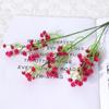 Decoración de Boda de Gypsophila Simulada Ramo de Mano Sensación de PU Gypsophila de 3 Puntas Flor Artificial Individual de Plástico Flor Artificial
