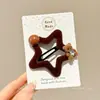 Pinza para el pelo de nube de lunares de cuero plateado para niños, Pinza Bb no dañina para niñas, Accesorio para el pelo para flequillo lateral