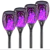 Luz de llama solar 12led antorcha pequeña luz de jardín exterior impermeable luz nocturna luz de decoración de césped