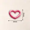 Parches Bordados de Corazón Hueco de Colores y Estrella de Cinco Puntas para Ropa y Bolsos Decoración DIY Parche Bordado por Computadora Fabricante