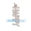 M22 novo pingente de cobre puro micro-incrustado Sonho de Amor Feliz Chefe Feliz letra feliz
