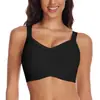 Sujetador para Mujer Sin Varilla Sin Costuras Sujetador Sin Aros Cómodo Push Up Bralette Sujetador Suave Malla Cuello en V Bustier Sujetador Camiseta Sin Costuras