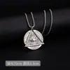 Estilo europeo y americano, asimétrico, oscuro, collar de acero inoxidable tipo 'ojo de diablo', unisex, accesorio de hip-hop, joyería genial y atrevida