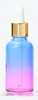Frasco conta-gotas de vidro degradê 30ml em estoque para envio internacional Frasco para Óleo Essencial Frasco para Sérum Frasco para Líquido Original Frasco de Recarga para Viagem