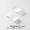 Soporte de Palillos de Cerámica de Doble Propósito para Sostener Palillos y Cucharas Públicos, Reposapalillos de Hotel, Vajilla de Restaurante, Blanco Puro con Borde Dorado, Logo Personalizado