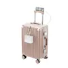 [Procesamiento Personalizado] Maleta con Marco de Aluminio para Mujer, Maleta de Trolley Multifuncional con Ruedas Universales, Maleta de Mano para Estudiantes, Modelo Nuevo