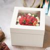 Caja para pastel cielo y tierra blanca con ventana, caja para pastel, caja para punto occidental, Amazon más vendido al por mayor