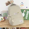 Nueva Mochila Morada de Dibujos Animados de Gato Lindo con Niebla Suave para Niñas, Estilo Universitario, Bolso Escolar Multiusos para Clase y Salidas de Fin de Semana