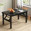 Mesa plegable sencilla para ordenador, mesa larga, mesa de conferencias y formación, escritorio, mesa de comedor, mesa de puesto, mesa pequeña para viviendas de alquiler