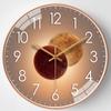 Reloj Moderno Sencillo Reloj de Pared Sala de Estar Arte Popular Reloj Silencioso Moda Luz y Sombra Decoración Personalizada Piedra Huang Shihua