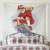 Tapeçaria de Natal Nova Pano de Pendurar Transfronteiriço Pano de Fundo Decorativo Sala de Fundo de Natal Atmosfera de Feriado Pano de Parede Estilo Americano