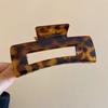 Retro acrílico leopardo impressão arco hairpin Europeu e Americano personalidade temperamento clipe Maillard sentido sênior acessórios para o cabelo atacado
