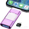 Memoria USB para Teléfono Móvil Tres en Uno Adecuado para Apple Lightning Huawei Android Otg Comercio Electrónico Transfronterizo Memoria USB 1TB 2TB