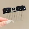 Peine elegante y voluminoso para mujer, creando un look dulce y encantador con un pasador de lazo, perfecto para un peinado alto y versátil, nuevo peine y accesorios para el cabello 2026