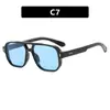 Gafas de Sol Kedun de Doble Puente y Montura Pequeña Poligonales Estilo Europeo y Americano Retro Casual Tendencia para Conducir