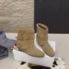 Elegantes botines de moda que aumentan la altura para mujer 2026, nuevo estilo de otoño, ajuste ceñido, botines retro franceses