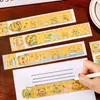 Marcador Magnético de Oso de Natillas de Dibujos Animados Regla Creativa Plegable Regla de Pintura Estudiante Lindo Papelería Marcador Regla