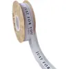 Fita de Cetim com Borda Fio 2,5cm Média Fita Inglesa Caixa de Presente para Bolo Flor Material de Embalagem para Flores Fita de Fio de Neve Laço