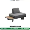 Sofá de Teca para Exteriores Nórdico, Conjunto de Muebles de Madera Maciza Impermeables con Protección Solar para Patio, Villa, Terraza, B&B