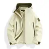 Chaqueta de trabajo para montañismo al aire libre, tres en uno, desmontable en dos piezas, a prueba de viento, resistente al agua y cálida