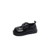 Zapatos de Cuero para Niñas Zapatos de Princesa 2026 Primavera Nuevo Estilo Moda Infantil Zapatos de Suela Blanda Individuales Cómodos Zapatos de Cuero con Velcro
