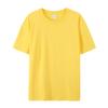 Roupa Masculina de Verão 180g Fio 26 Algodão Penteado Camiseta Masculina de Manga Curta Gola Redonda Lisa Camiseta Básica Masculina