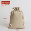 Saquito de Lino Bolsa Pequeña de Tela Bolsita Aromática de Lino Cordón Bolsa con Cordón Bolsa para Guardar Posos de Café Saco Vacío