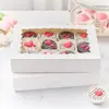Caja con Forma de Ola para Abrir Ventana del Día de San Valentín 520 Transfronteriza Chocolate Fruta Macarrón Donut Postre Empaque para Hornear