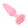 Tapón Anal de Silicona Rosa Tapón Anal Colorido Dilatador Anal Juguetes Sexuales para Adultos Masturbación Coqueteo Productos Sexuales