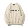 Dropshipping Transfronterizo Niebla Esenciales Multilínea Estéreo Impresión de Letras de Silicona Sudadera con Cuello Redondo para Hombre High Street Europeo y Americano