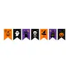 Decorações de festa com bandeiras de Halloween, bandeiras de rabo de peixe, bandeiras triangulares, arranjos de atmosfera para o Festival dos Fantasmas, atacado em estoque do fabricante