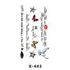 Pegatinas de Tatuaje Impermeables Corazón Masculino y Femenino Dibujos Animados Elegantes Pareja Larga Duración Flor Letras Inglesas Pequeñas Frescas Pegatinas de Tatuaje