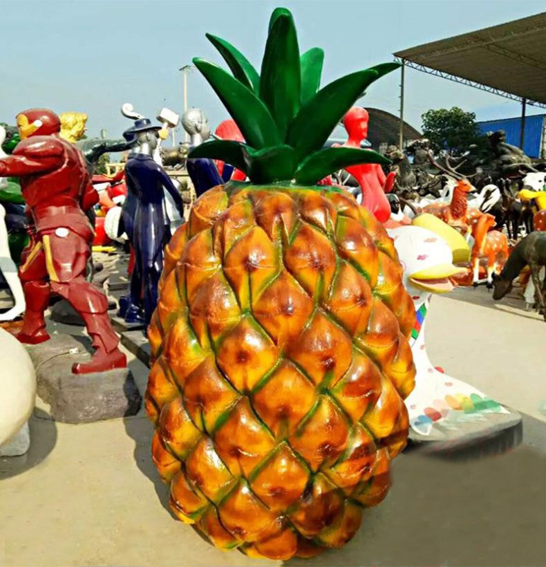 仿真卡通水果树脂雕塑