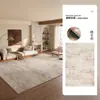 Tapete removível e lavável estilo creme para a sala de estar, fácil de limpar e passar, novo sofá de quarto de luxo leve de camada dupla, à prova d'água e resistente a manchas