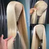Conjunto de Peruca Frontal com Renda Europeia e Americana Peruca Transfronteiriça Cabelo Longo Liso de Seda de Alta Temperatura para Mulheres Cobertura Frontal com Renda em estoque