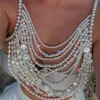 Nueva cadena para el cuerpo AYJ para mujer, estilo europeo y americano transfronterizo, moderna, hecha a mano con perlas, cadena para el cuerpo de sujetador sexy con huecos