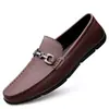 Zapatos Mocasines de Cuero Genuino de Vaca para Hombre de Venta Caliente en Vivo Transpirables de Cuero Suave Suela Suave Slip-on Casuales para Hombre