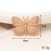 Criativo requintado cheio diamante borboleta diy acessórios gotas de água borboleta buraco sapatos acessórios celular telefone concha beleza adesivo diamante