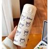Bonito desenho animado garrafa térmica morango urso quicando aço inoxidável ervilha copo feminino alto valor cor grande capacidade estudante copo de água