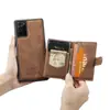 Aplicable a Samsung Note20 funda trasera magnética retro dividida con tarjetero funda protectora Note20 Ultra